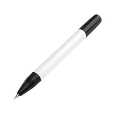 Simple ballpoint pen, writing tool, transparent background