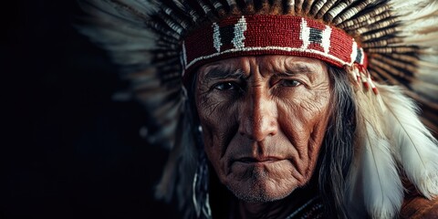 Obraz premium Headdressed Person Close Up