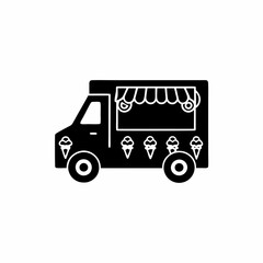 creative details Ice Cream Truck Icon vector illustration