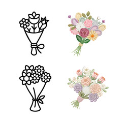  Create a beautifully flower design illustration art