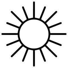 sun vector icon illustration