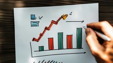 A whiteboard filled with business expansion strategies, growth tactics, and sales forecasts.