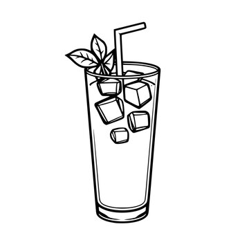 recommend clip art: Iced Beverage Illustration: Refreshing Summer Drink                                                 