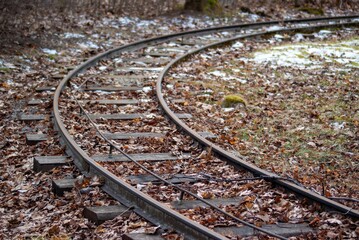 Old abandoned narrow gauge railway