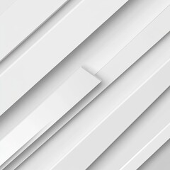 Obraz premium Dynamic white geometric pattern with diagonal lines creating depth and shadow for modern design concepts