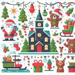 background, christmas, card, illustration, decoration, xmas, greeting, design, winter, white, vector, holiday, celebration, art, banner, happy, merry, tree, abstract, graphic, year, red, season, decem