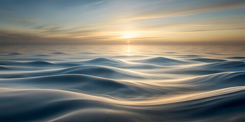 Obraz premium Serene Sunset Over the Ocean. A Minimalist Landscape