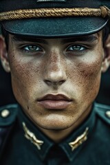 Obraz premium Person in Uniform