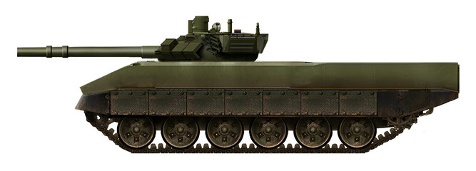 BMP-72 (HIFV concept based on T-72 with 100mm gun) © Tikros