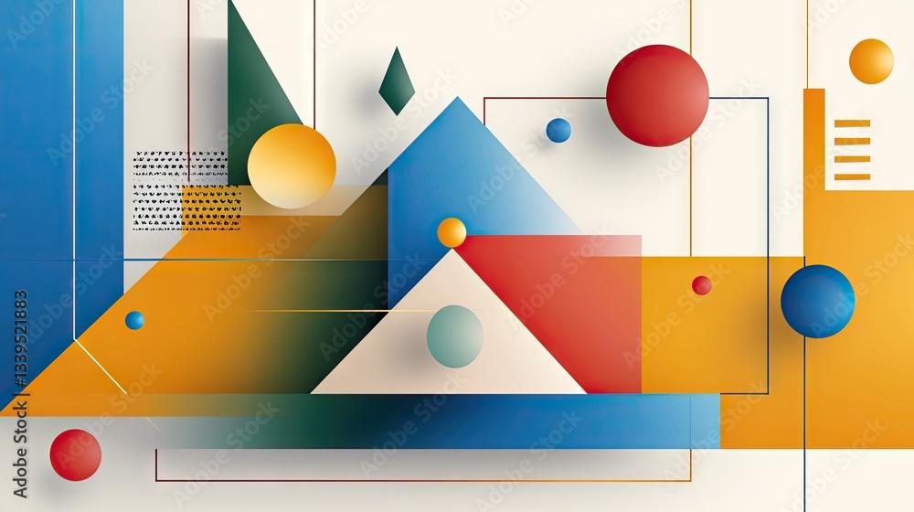Poster a sleek abstract pattern of interconnected triangles and polygons in a minimalistic design.