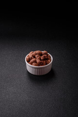 Cashew nuts in shell in bowl