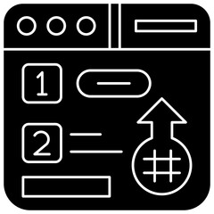 Fototapeta premium Trending topic Icon