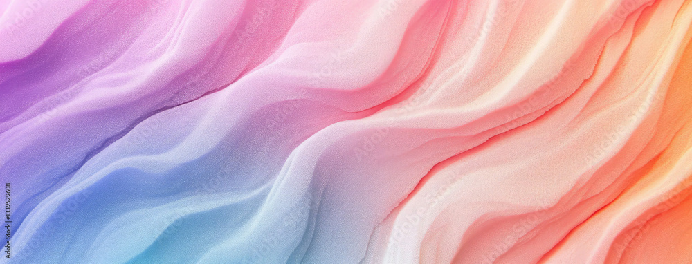 Aufkleber pastel wave abstract background colorful swirls and gradient design