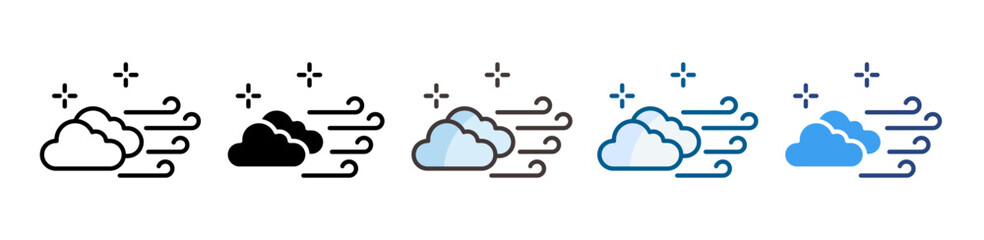 Clean Air Icon Set Multiple Style Collection