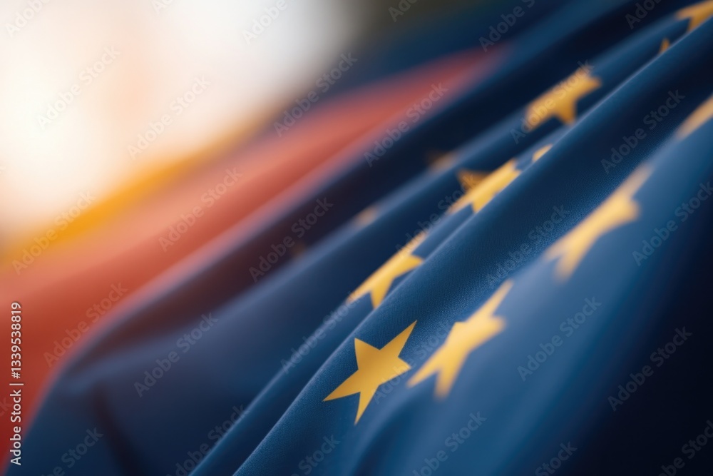 Poster celebrate europe day with colorful array of european flags in festive display ideal for showcasing a