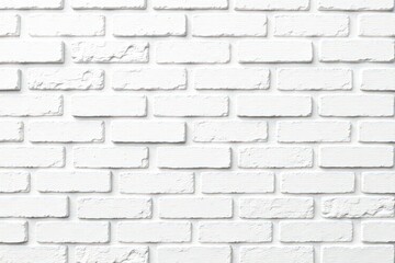 Fototapeta premium Clean white brick wall texture, perfect background , backdrop, wall, interior
