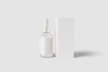 Blank Dropper Bottle Mockup