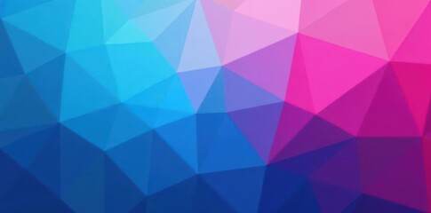Obraz premium Abstract blue pink gradient geometric shapes background, bold, vector, elegant