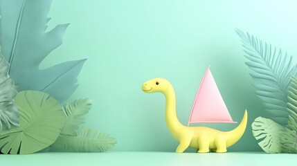Space Pastel Yellow Perspective Amargasaurus Pink Ancient