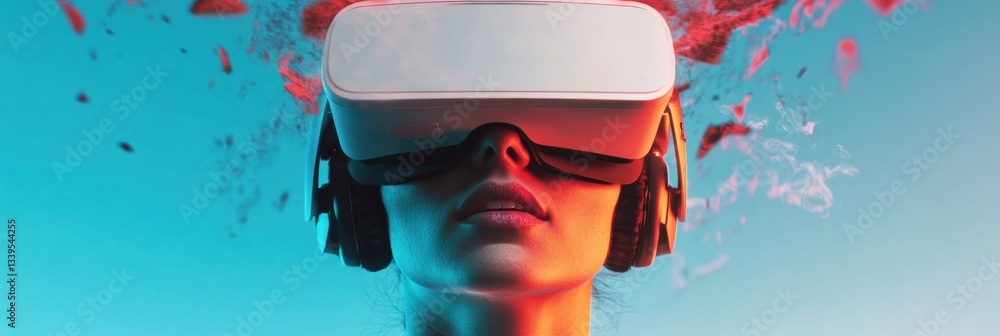 Aufkleber immersive xr experiences gen z digital frontier - cutting-edge virtual reality transformation in sen