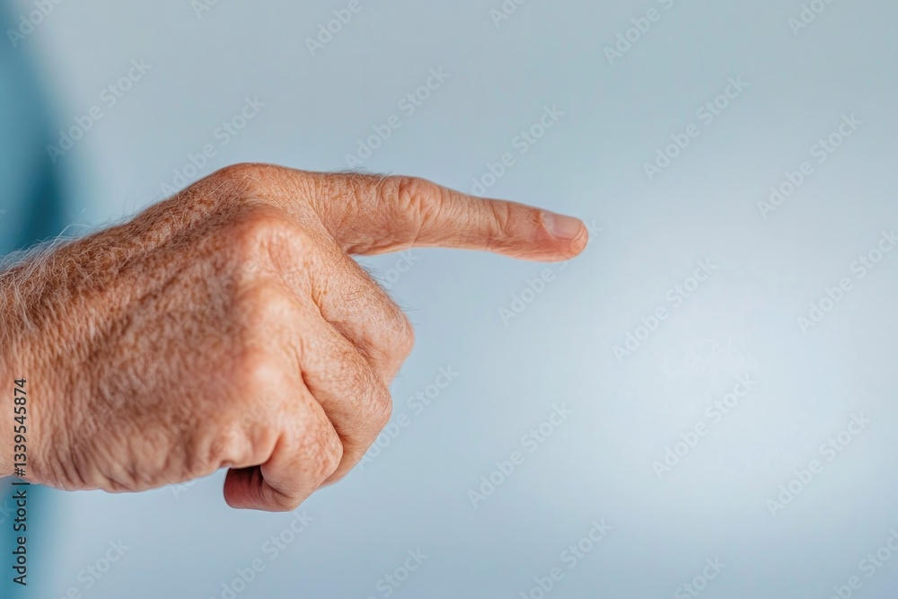 Poster close-up of educator pointing to tablet screen displaying digital lesson plan