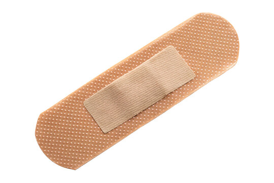 adhesive bandage isolated on white background