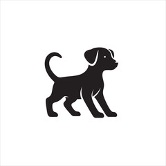 Vector playfully dog