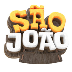 SÃO JOÃO SELO FEITO DE MADEIRA RUSTICA 3D  © Diego