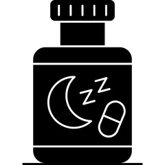 Obraz premium Sleeping pills Icon