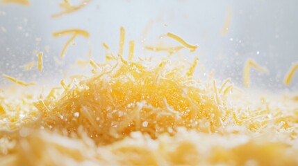 Obraz premium Grated Cheese Close-Up