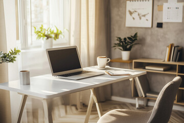 workspace in a home interior