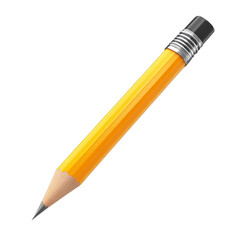3D pencil for drawing, transparent background