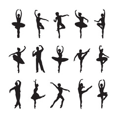 ballet dancer silhouettes