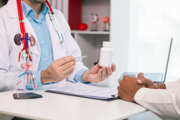 A young man suffering from erectile dysfunction seeks consultation with a specialist to identify...