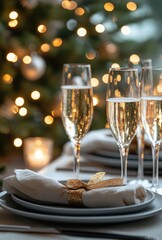christmas table setting