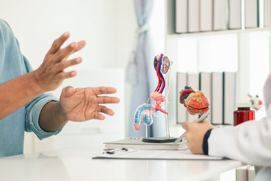 A young man suffering from erectile dysfunction seeks consultation with a specialist to identify the cause of his erectile dysfunction and seek treatment or cure for the erectile dysfunction.