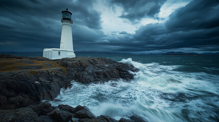 Naklejka premium Magical Night Sky Adorned with Dancing Auroras Reflecting Splendid Colors Over Serene Winter Landscape Tonight