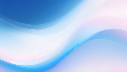 abstract blue wave background, Abstract Digital Artwork With Serene Gradient Background