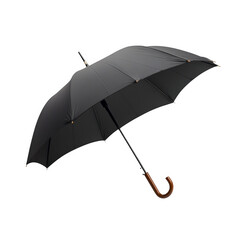 Classic umbrella, rain protection accessory, transparent background