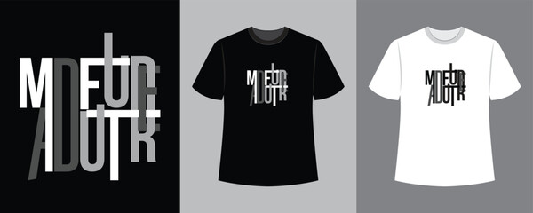 Mad future text illustration t-shirt design