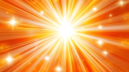 An abstract artwork depicting bright light emanating outwards