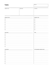 Weekly Planner and Meeting Notes