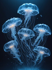 blue jellyfish