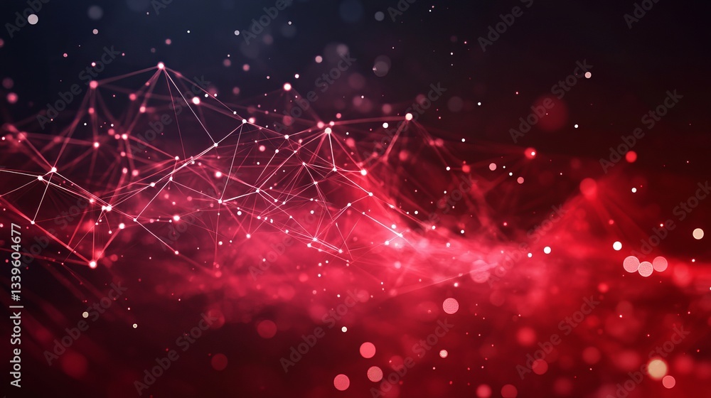Poster abstract technology background – futuristic digital design with network connections and innovation c