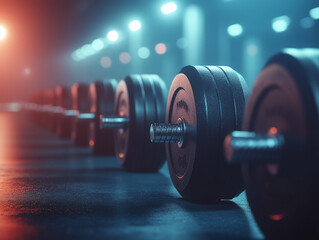 Fototapeta premium dumbbell on a white background