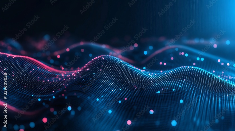 Aufkleber abstract technology background – big data and digital network concept with futuristic innovation