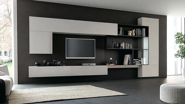 Modern Minimalist Home Entertainment Center Design