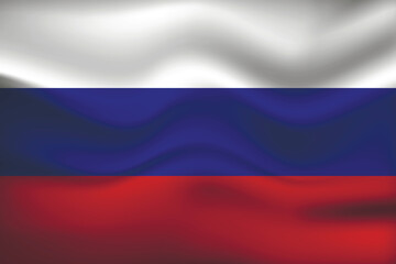 Fototapeta premium Flag of Russia. Russian national symbol in official colors. Template icon. Abstract vector background.