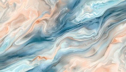 Obraz premium Watercolor abstract design wallpaper, blending soft color washes in a fluid artistic style, ideal for serene home decor or creative projects.