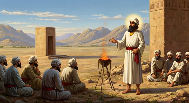 Zoroaster Teaching His Disciples

